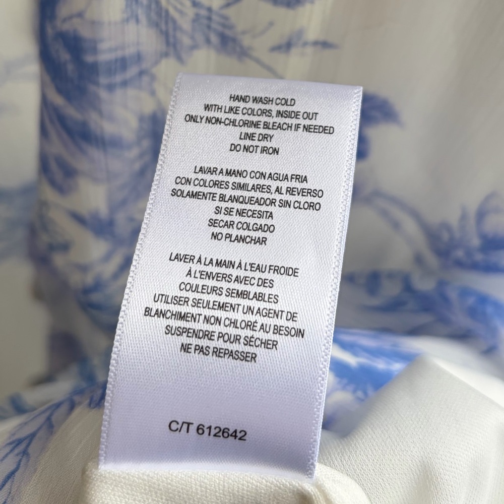 🆕🦋Taylor Blue&White Floral Lace Maxi Dress Romantic Cottagecore Size 14 Romantic - Picture 17 of 17